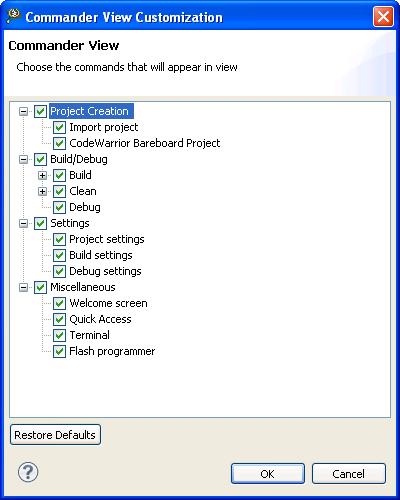 IDE Extensions Commander view This section includes the following topics: Customizing Commander view on page 29 Pinning Commander view on page 30