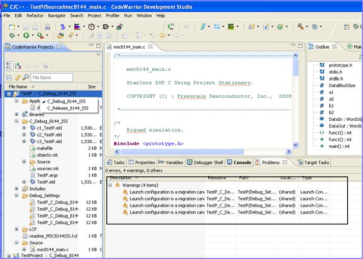 IDE Extensions Target management via Remote System Explorer Figure 51: Migration candidates in Problems view To configure migration preference: 1. Choose Window > Preferences.