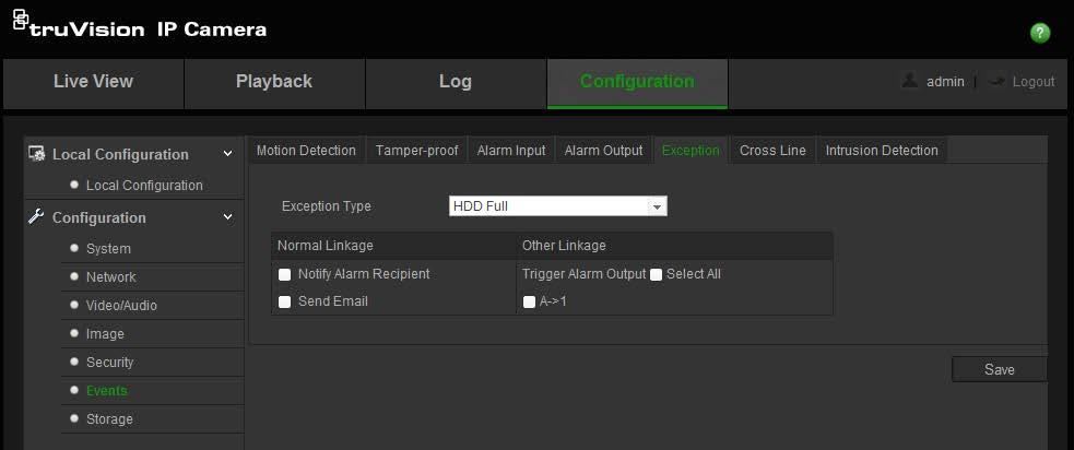 4. Click Edit to edit the arming schedule for tamper-proof alarms. The arming schedule configuration is the same as that for motion detection.