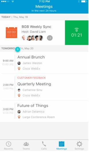Join Scheduled Meetings from any Device From Spark