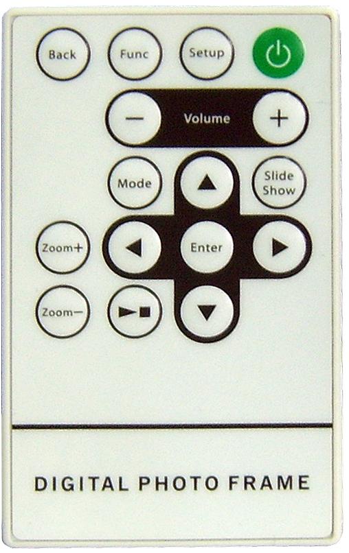 Using Your Remote Control Button Description and Function Switch frame on/off Switch