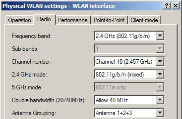 Chapter 5: Advanced wireless LAN configuration The MCS selection therefore indicates the type and minimum or maximum number of modulation parameters that should be used for one or two spatial data