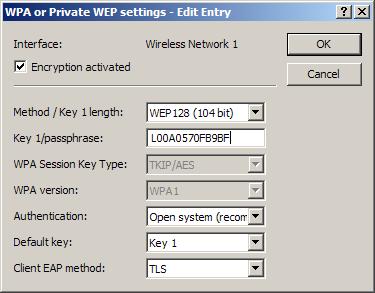 Chapter 5: Advanced wireless LAN configuration To enter the key, change to the '802.11i/WEP' tab under LANconfig in the 'Wireless LAN' configuration area.