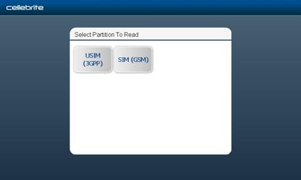 Chapter 11: SIM card functionality 149 If the SIM card is partitioned, a prompt appears.