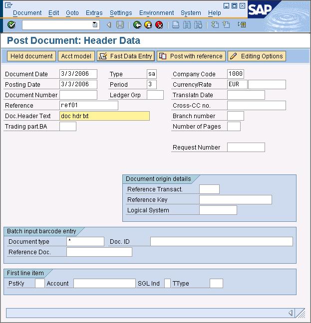 Enter the relevant fields as required in the document file & click