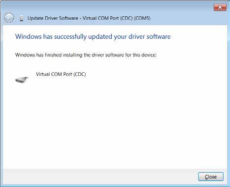 Wait while the driver software is installed and accept any warning messages. 10.