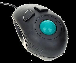 3. Tracker ball: Tracker ball is similar to mouse but the ball is on top of the device.