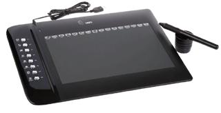 5.Graphics tablet: Graphics tablet or Graphics pad is a flat rectangular pad, which can be drawn on with a special pen called stylus.
