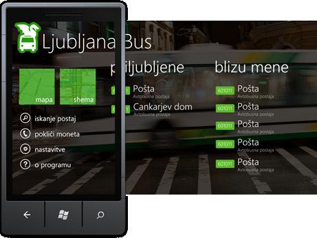 36 6.4. Tehnični demonstrator Ljubljana Bus aplikacija Kot tehnični demonstrator aplikacije, ki uporablja lokacijske storitve sem izdelal aplikacijo Ljubljana Bus za platformo Windows Phone.