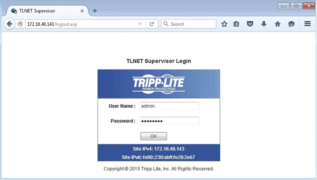 3. TLNET Supervisor To configure the TLNETCARD via the TLNET Supervisor, follow the steps below: Step 1: Ensure the TLNETCARD is connected to the LAN.