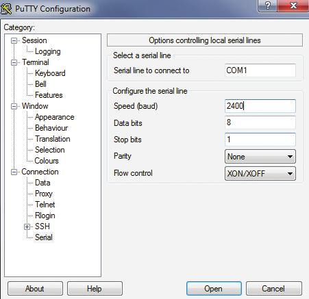 2. Installation and Configuration 2.1.5 Configuring through COM Port If a network connection is not available, the TLNETCARD can be configured via COM port connection.