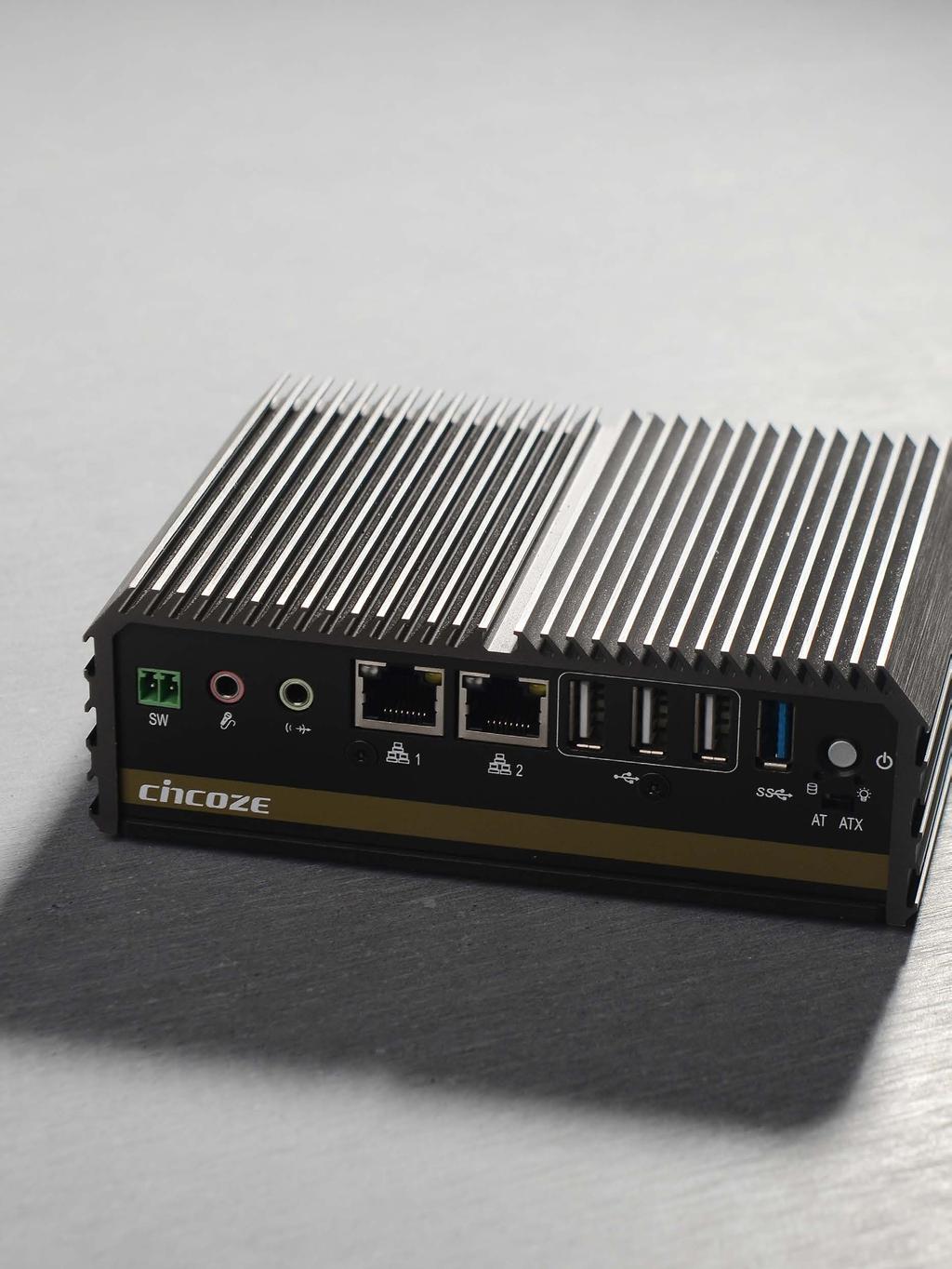 DA-1000 series is an ultra-compact size fanless embedded computer powered by Intel