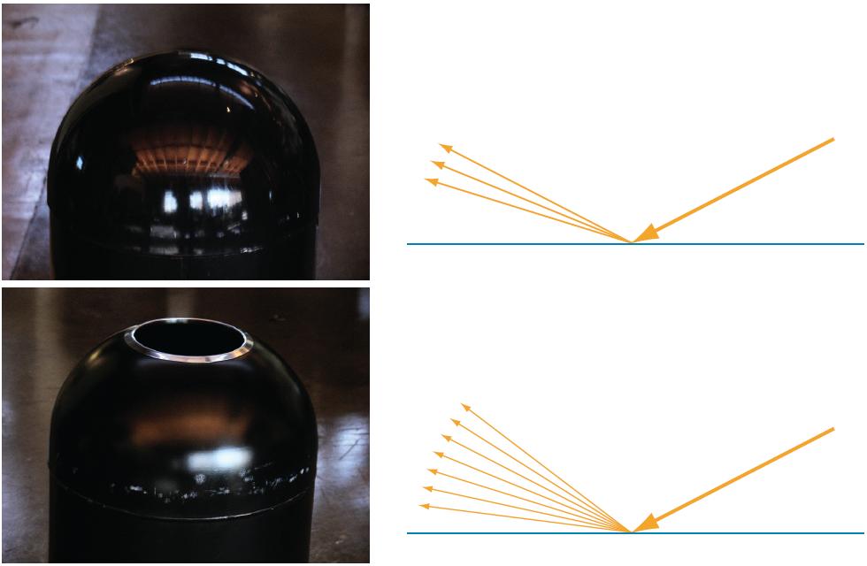 Rougher = Blurrier Reflections Images from Real-Time Rendering, 3 rd Edition, A K Peters 2008 Both of these surfaces look equally smooth to the naked eye; however under a microscope we can see the