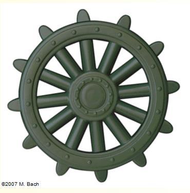 Example: Wagon Wheel Effect A spinning wheel appears to spin backwards when