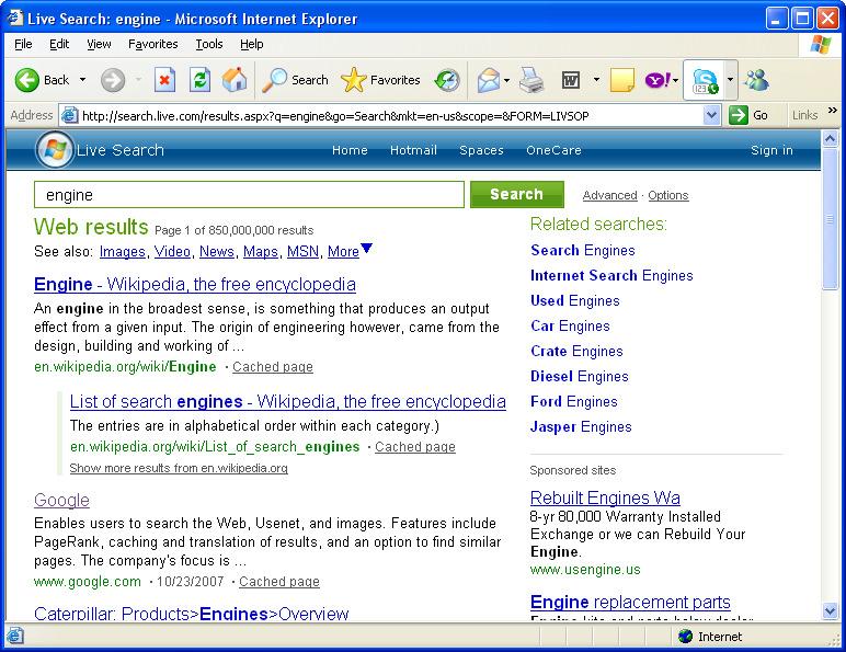 Navigational Queries & Anchor Text Anchor text the highlighted clickable text of a link Physically in page A, but actually describes the content of page B Many times,