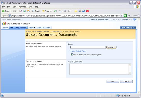 6. Using the standard Choose File dialog box (browser), select the MindManager map file that you want to upload to the