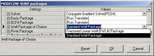 screenshot, where you can switch between the standard well package, and the FWL4 package.