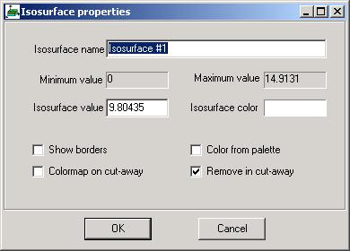 Isosurface value [OK] Use the Navigation Tools at the bottom of the model to position the grid