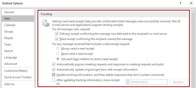Potential Action Items will provide a button above the email body to add the contents as a task.