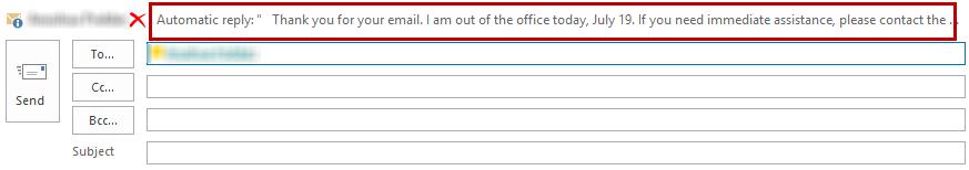 Automatic Reply Alert Figure 8 - Propose New Meeting Times When sending an email to a recipient who has enabled automatic replies, Outlook will alert you of their status