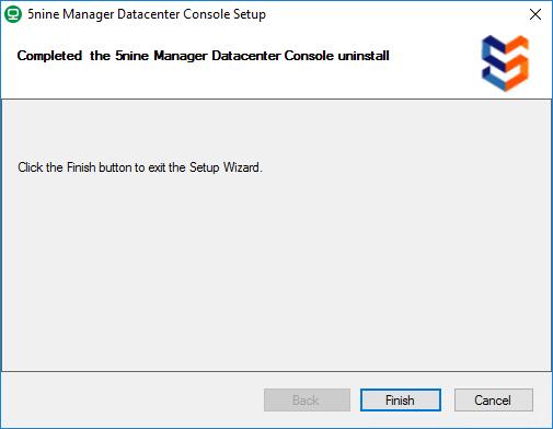 3) Then proceed with the uninstallation wizard by clicking Remove 4) Then click Finish at the end of the component uninstallation: Please Note - You can also open the Start menu, go to Control Panel