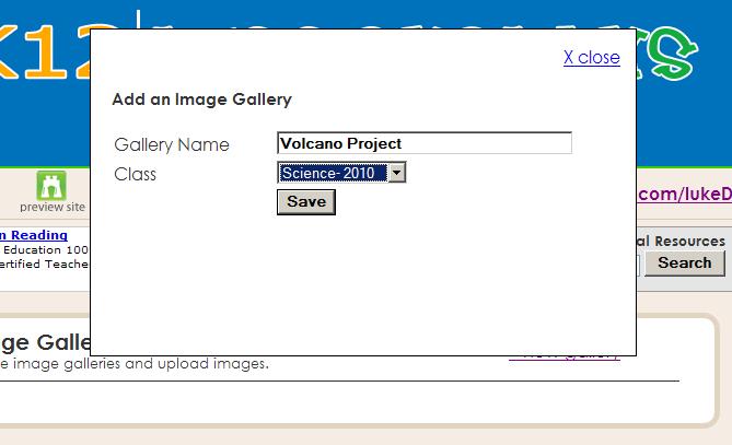Photo Galleries You are able to create an unlimited number of photo galleries. You can tag each gallery for a class to make it easy to view galleries related to a particular class.