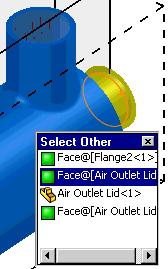 Next specify the air outlet Environment Pressure condition. 20 In the Flow Simulation Analysis tree, right-click the Boundary Conditions icon and select Insert Boundary Condition.