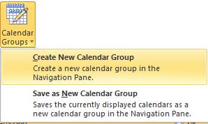 Working with Calendar Groups Calendar Groups allow you to quickly see the calendars of people you frequently work with.