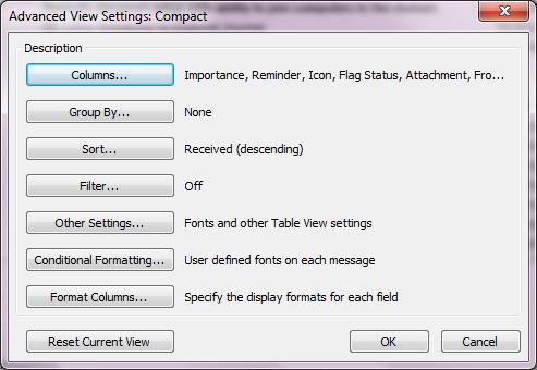 Click Columns You are now able to select the addition Fields to be displayed