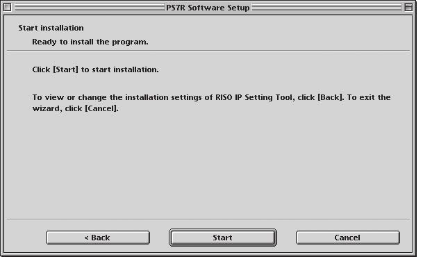 6 Read the License Agreement and click the [Yes] button. The RISO IP Setting Tool is installed. Next specify the IP address for the controller.