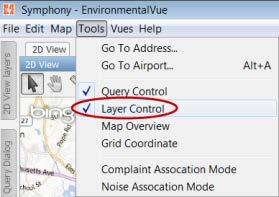 Symphony EnvironmentalVue v3.1 User s Guide Maps, Layers, and Objects Map Layers A map layer contains specific data that may be displayed on the map.