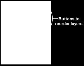 On the right side of the Layers window are buttons for reordering the layers (Figure 157).