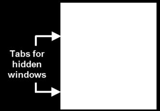 While holding the mouse button down, drag the window border to resize the window.