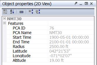 Symphony EnvironmentalVue v3.1 User s Guide General Usage Displaying a PCA's Properties To view a PCA's properties: 1. Ensure that the PCA table is displayed. 2.