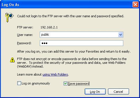 How to access your FTP server?? After the FTP server is set up, it is open for access from both local and remote network via web page. 1.