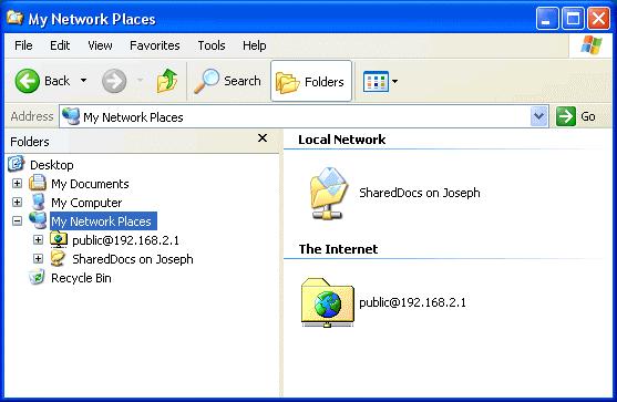 To create Network Neighborhood by using FTP Server (Win 2000/XP) 1.