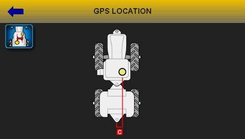c) Select to access the GPS Location Setup screen.