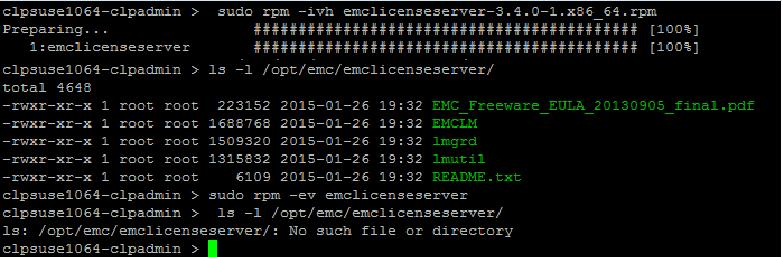 Installing an EMC License Server 1. Download the EMC License Server installation package for Linux from the location specified in your EMC software product documentation.