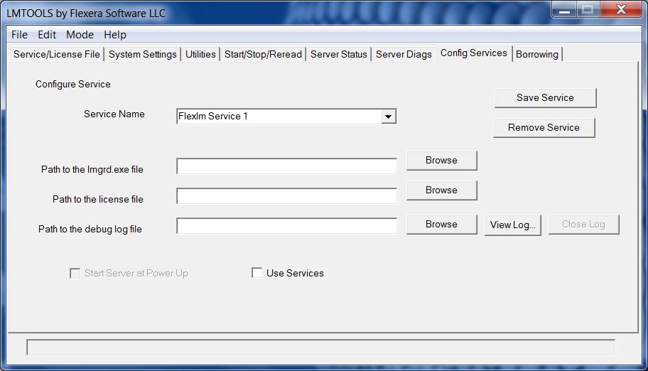 Managing the EMC License Server 2. In the Service/License File tab, ensure that you select Configuration using Services, and then select the Config Services tab. 3.
