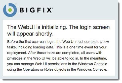 16 IBM BigFix: WebUI