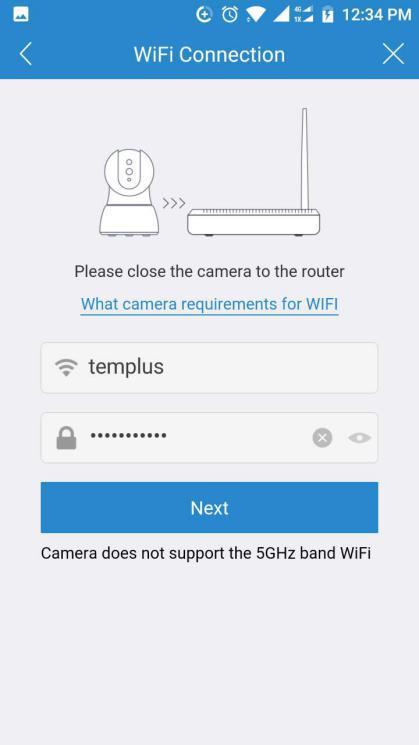 be asked to modify your camera password