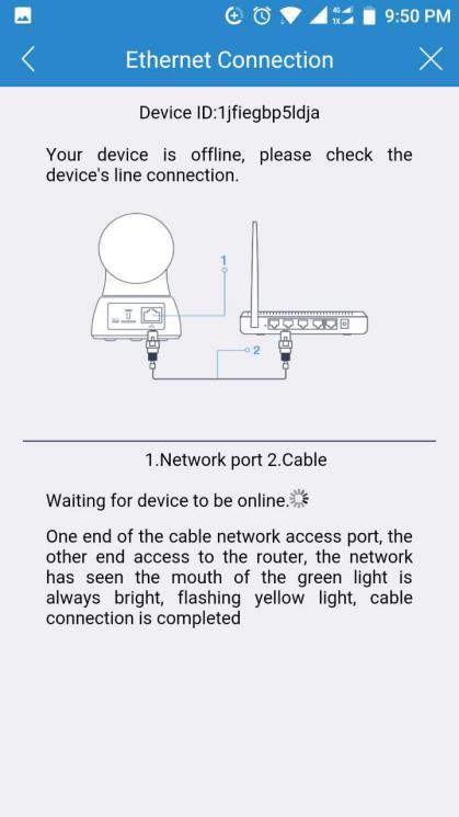 Follow Step 1- Step 5 in Wi-Fi Connection Mode Setup and then click Ethernet Connection