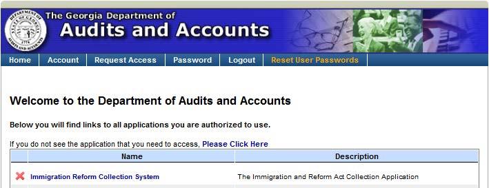 Immigration and Reform Collection System submission Instructions After you have created an account, activated it, and