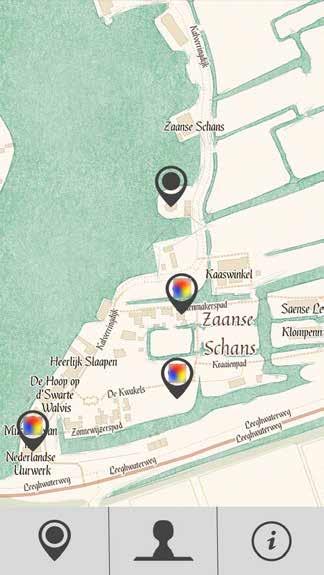 Geo-location detection to detect nearby Stamp (ibeacon Sensor) Sites information display by