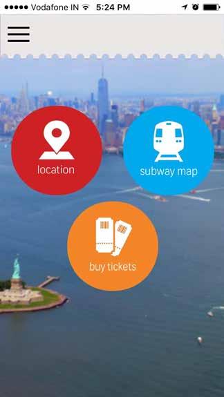 App provides online ticket booking functionality along with adding sites in favorite which will display at top of the list.