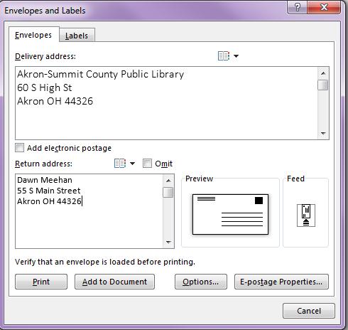 Mail Merge Quick Tools Microsoft Word has several quick tools that will allow you to create envelopes and labels