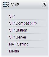 SIP Settings is used to configure the general SIP parameters, SIP Compatibility is used to set which SIP servers and SIP messages will the gateway be compatible with, SIP Station is to set the basic