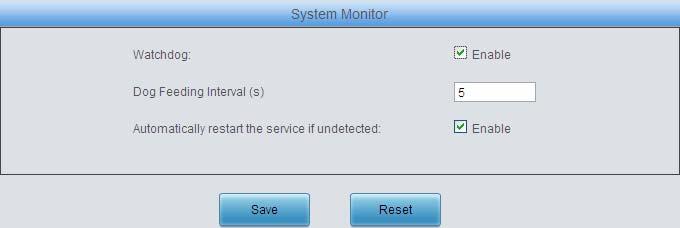 the System Monitor Configuration interface.
