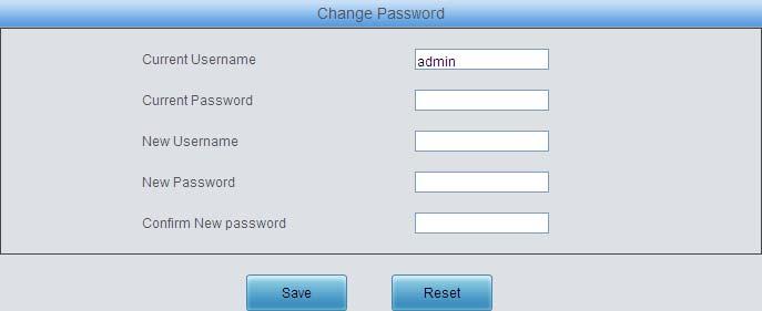 3.9.14 Change Password Figure 3-104 Password Changing Interface See Figure 3-104 for the Password Changing interface where you can change username and password of the gateway.
