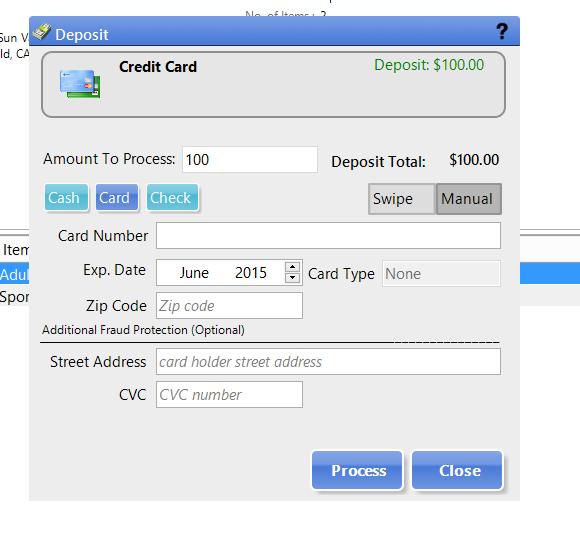 Once card processes successfully click Print to print